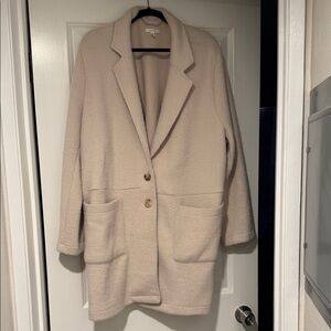 Women's Neutral Coat-Cardigan